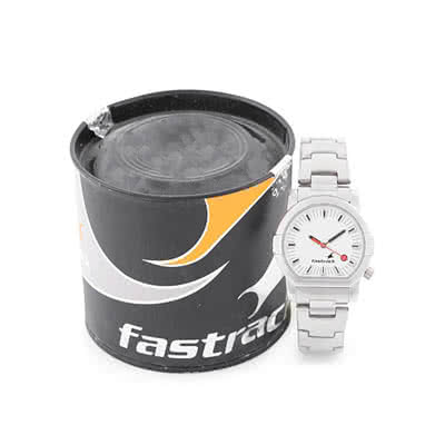 Buy Fastrack Men s NG1161SM03 Basics Analog White Dial Watch